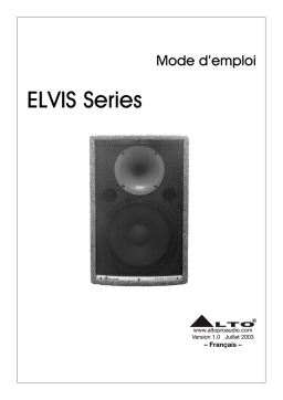 Alto ELVIS 10/12/15 Manuel d'utilisation | IA & PDF