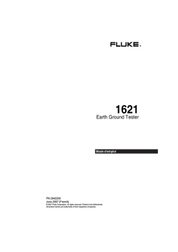 Fluke 1621 Testeur de Terre | Chat IA et PDF