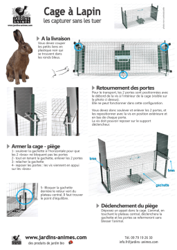 Jardins Animés Cage à Lapin Manuel utilisateur