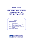 Fiches de Pr&eacute;vention des Expositions | AI Chat &amp; PDF