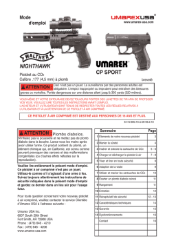 Umarex CP Sport Nighthawk Manuel d'Utilisation | IA