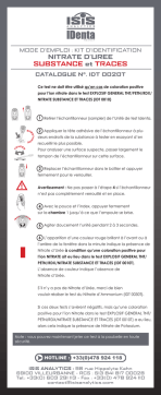 IDT 0020T Kit Nitrate Urée: Mode d'emploi + IA Chat