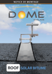 DOME SOLAR ROOF-SOLAR BITUME Manuel utilisateur