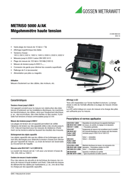 METRISO 5000 A/AK: Chat IA et Téléchargement PDF