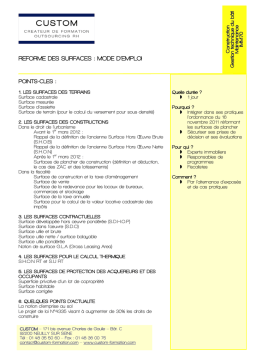 Réforme des surfaces : Mode d'emploi | AI Chat