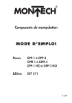 Montech GPP/GPPI/GPP-ISO : Manuel d'utilisation + IA Chat