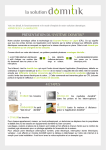 Syst&egrave;me domotique DOMITIK&reg;: Guide d'utilisation + IA