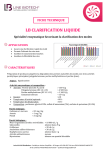 LINE BIOTECH LB CLARIFICATION LIQUIDE Manuel utilisateur