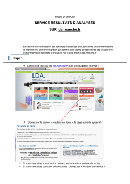 LDA en ligne Mode d'emploi