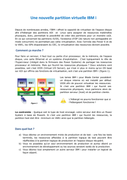 Power Systems Power6 : Partition virtuelle IBM i + PDF