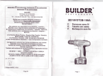 Builder BD18VDT2B-100A Manuel utilisateur