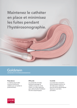 Goldstein Cathéter hystérosonographie | Chat IA & PDF