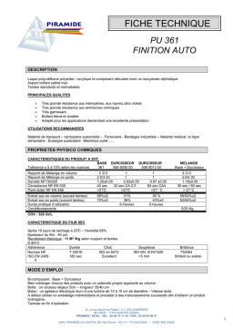 PIRAMIDE PU 361 Manuel utilisateur