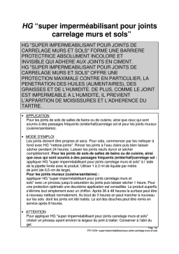 HG super imperméabilisant : Q&R IA + PDF