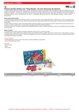 C.KREUL Hobby Line Glas Design : Chat IA & PDF