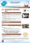 127 D&eacute;tergent d&eacute;capant: Fiche technique + IA