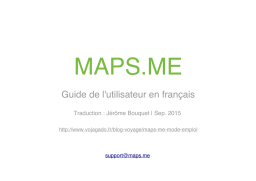 MAPS.ME Guide de l'utilisateur | AI Chat & PDF