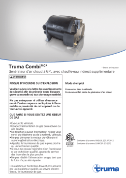 Truma Truma Combi comfort Manuel utilisateur