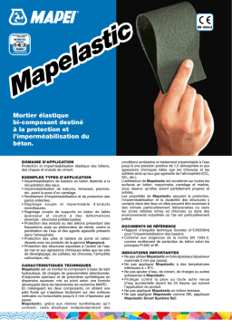 Mapei Mapelastic Manuel utilisateur