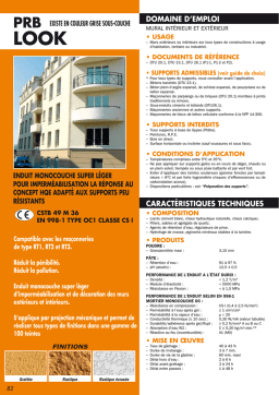 PRB LOOK Enduit Monocouche | Chat IA & PDF