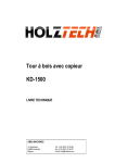 Holztech KD-1500 Manuel Technique + Chat IA