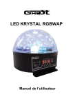 LED Krystal RGBWAP: Manuel Utilisateur + Chat IA