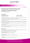 LA LITTORALE Sulfate d'ammonium Manuel utilisateur