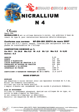 NICRALLIUM N4: Chat IA et accès PDF