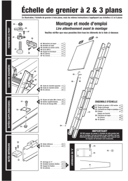 Centaure Échelle de grenier 2 & 3 plans | IA et PDF