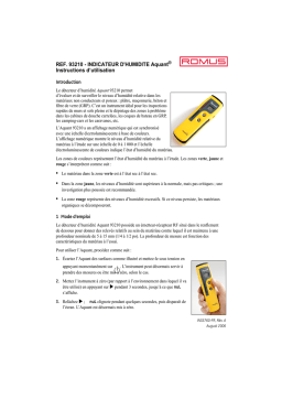 Aquant 93210 Détecteur d'humidité: IA Chat & PDF Manuel
