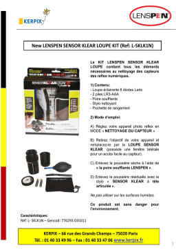 LENSPEN SENSOR KLEAR LOUPE L-SKLK1N: Chat IA et PDF