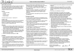 Links RJ45/RJ11 Manuel utilisateur