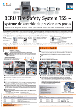 BERU TSS Système de contrôle de pression : Chat IA & PDF