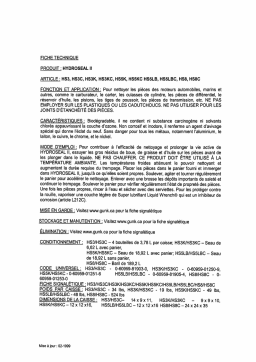 HS3, HS3C, HS3K, HS3KC, HS5K, HS5KC fiche technique: IA