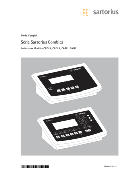 Sartorius Combics CAISL1 Manuel utilisateur