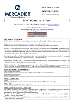 PURE Argile Fine à Teinter: Chat IA & Téléchargement PDF