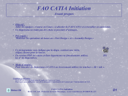 FAO CATIA : Guide pratique avec IA et téléchargement PDF