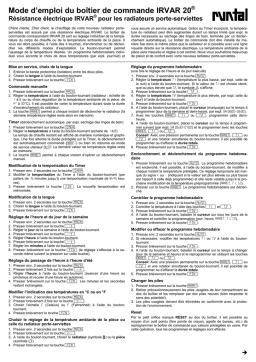 IRVAR 20 Mode d'emploi: AI Chat & Téléchargement PDF