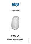 Manuel PM12-CN Climatiseur Portable + Chat IA