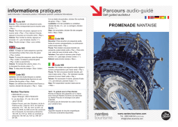 Nantes Tourisme Parcours audio-guidé Manuel utilisateur