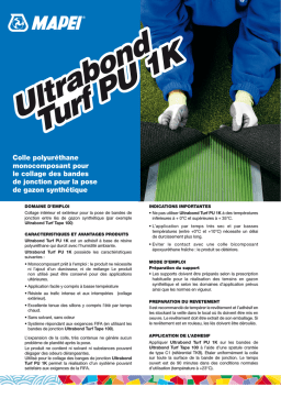 Mapei Ultrabond Turf PU 1K Manuel utilisateur