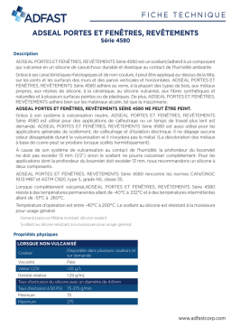 ADFAST 4580 Portes et fenêtres, Revêtements Manuel utilisateur