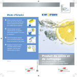 CETRON Nettoyant : Mode d'emploi + Chat IA &amp; PDF