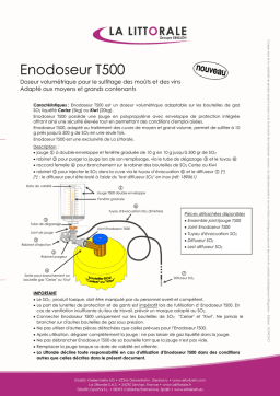 LA LITTORALE T500 Enodoseur Manuel utilisateur