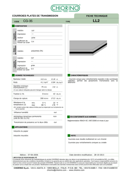 Fiche technique CHIORINO CG-35 | AI Chat & PDF Download