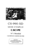 C-SCOPE CS-990-XD Mode d'emploi | Chat IA &amp; PDF