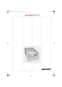 Eppendorf 5417 R Manuel utilisateur