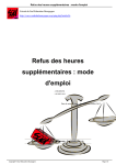 Refus des heures suppl&eacute;mentaires: Guide | AI Chat &amp; PDF