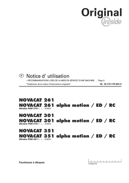 NOVACAT 261/301/351: Manuel d'utilisation | AI Chat