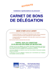 Carnet de bons de d&eacute;l&eacute;gation | AI Chat &amp; PDF Access